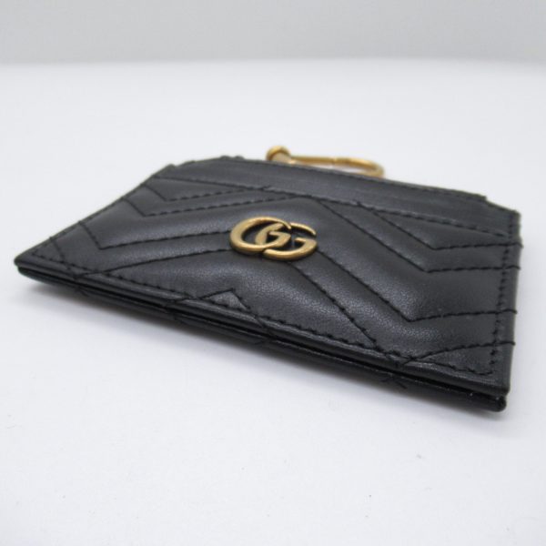 2101218038781 4 Gucci Card Case Quilted Leather Black