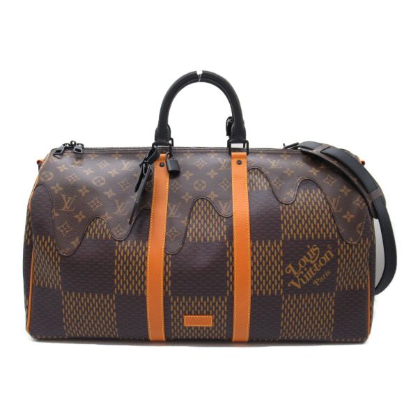 2101218038958 6 Louis Vuitton Keepall Bandouliere 50 Boston Brown