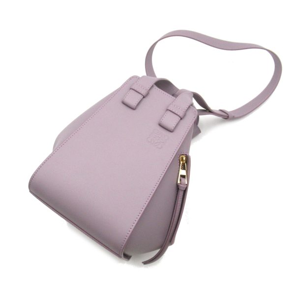 2101218039184 5 Loewe Hammock Handbag 2way Shoulder Bag Calf Purple