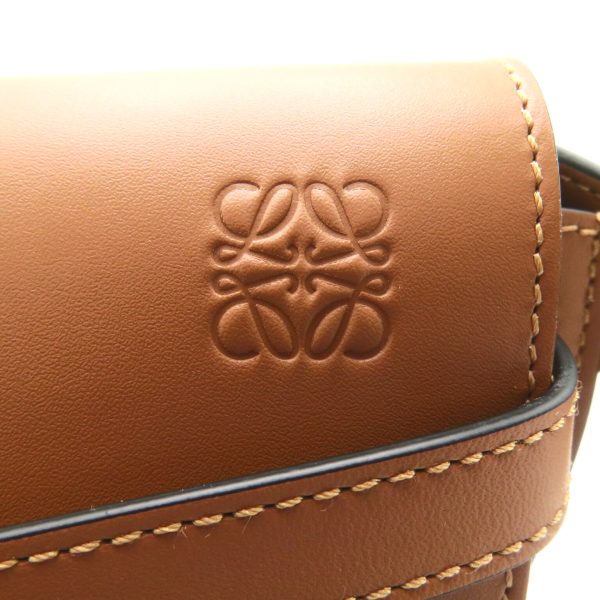 2101218039214 8 Loewe Mini Gate Dual Shoulder Bag Soft CalfTan