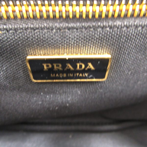 2101218039641 7 Prada Kanapa 2way Tote Bag Canvas Black