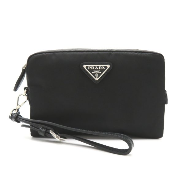 2101218039702 1 Prada Strap Pouch Accessory Pouch Bag Nylon Black