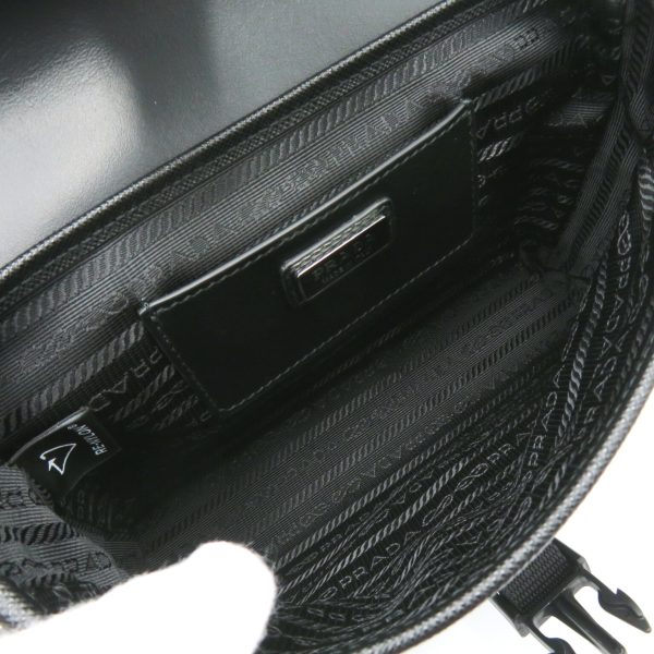 2101218039818 6 Prada Shoulder Bag Saffiano Leather Black Nero