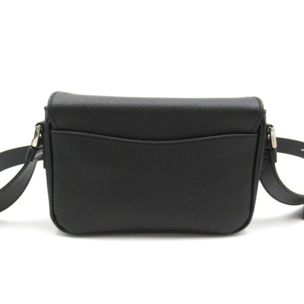 2101218039825 2 Prada Shoulder Bag Saffiano Leather Black Series