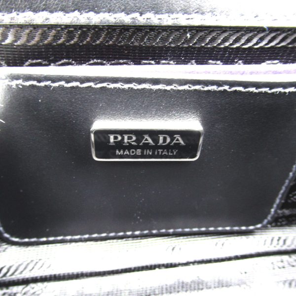 2101218039825 7 Prada Shoulder Bag Saffiano Leather Black Series