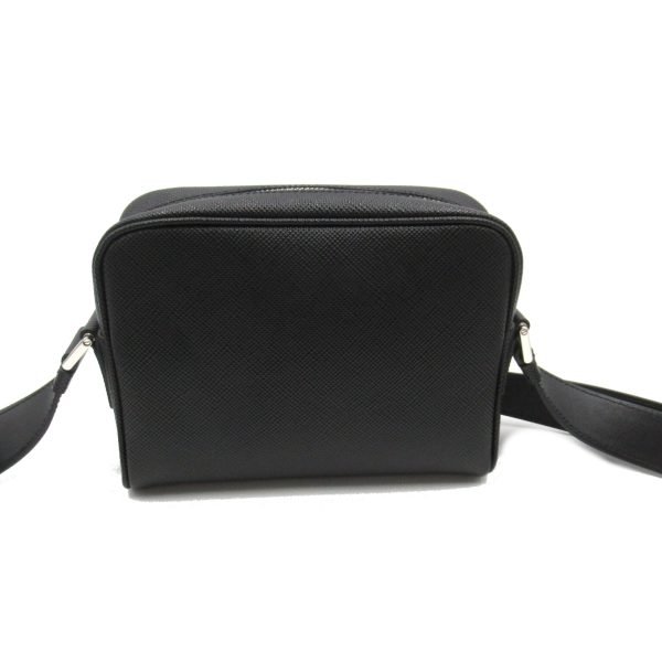 2101218039870 2 Prada Shoulder Bag Saffiano Leather Black