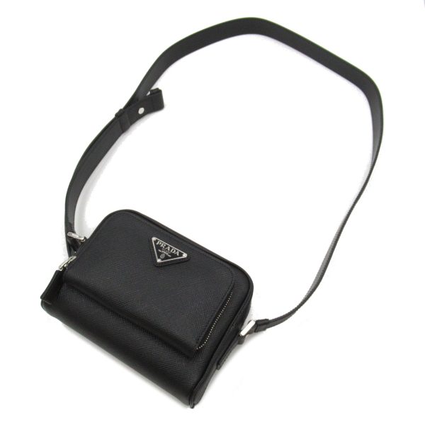 2101218039870 5 Prada Shoulder Bag Saffiano Leather Black