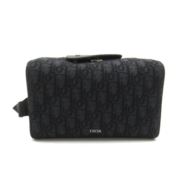 2101218042573 1 Dior Oblique Rango Pouch Black