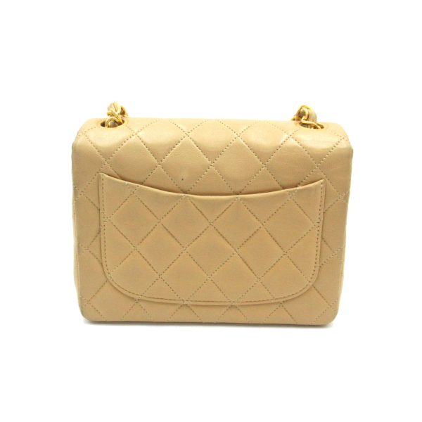 2101218042610 2 Chanel Mini Matelasse Chain Shoulder Bag Beige