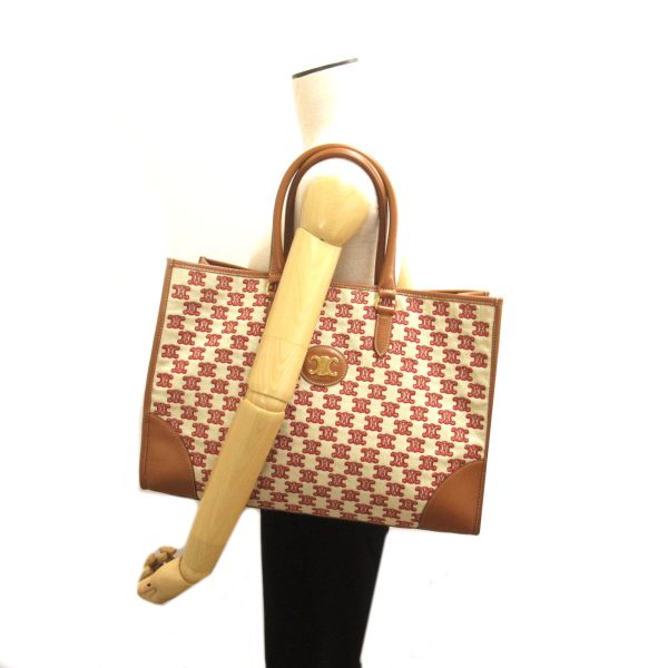 2101218043013 5 Celine Horizontal Cover Tote Bag Canvas Leather Brown