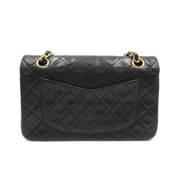 2101218055085 2 Chanel Matelasse Double Flap Shoulder Bag Black