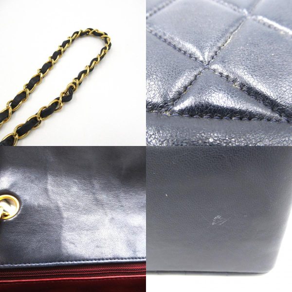 2101218055092 12c Chanel Matelasse Diana Chain Shoulder Bag Black