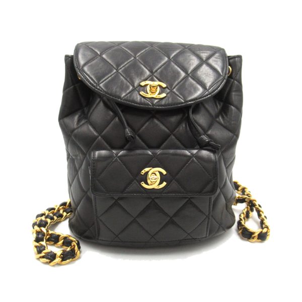 2101218055238 1 Chanel Matelasse Rucksack Backpack Black