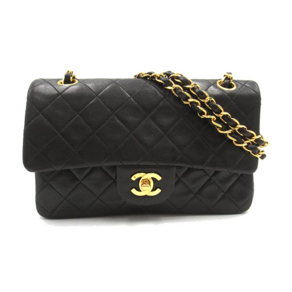 2101218055696 1 Chanel Matelasse Chain Shoulder Bag Lambskin Black