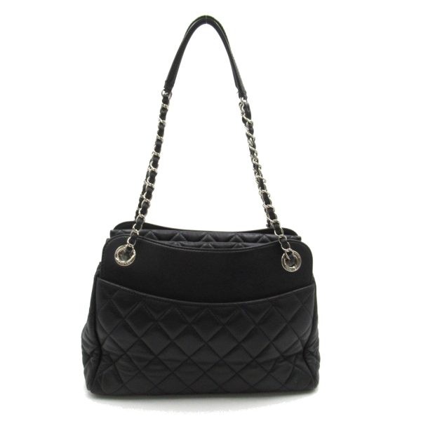 2101218055962 2 Chanel Chain Shoulder Bag Leather Black