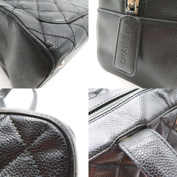 2101218055979 13c Chanel Handbag Caviar Skin Black