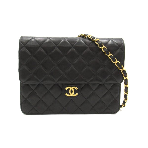 2101218055986 1 Chanel Matelasse Single Flap Shoulder Bag Black