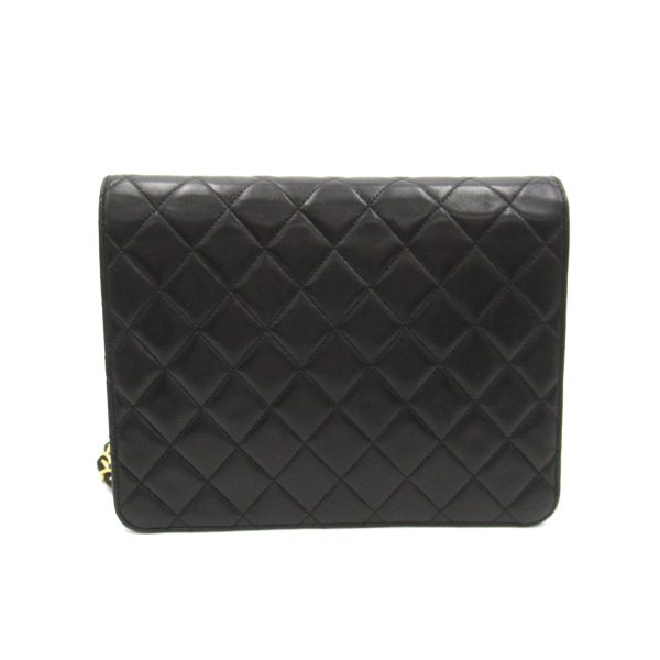 2101218055986 2 Chanel Matelasse Single Flap Shoulder Bag Black