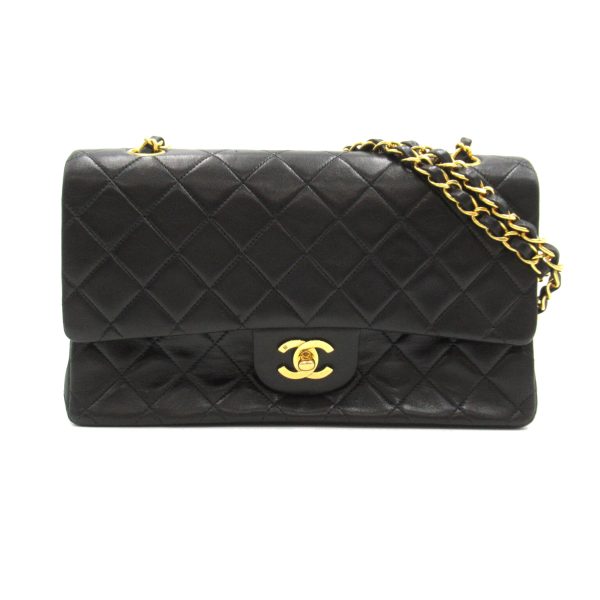 2101218055993 1 Chanel Matelasse Double Flap Shoulder Bag Black