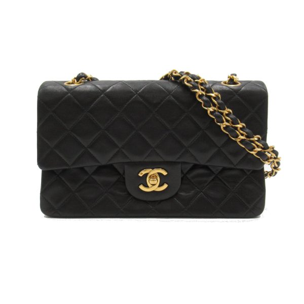 2101218056068 1 Chanel Matelasse Double Flap Shoulder Bag Black