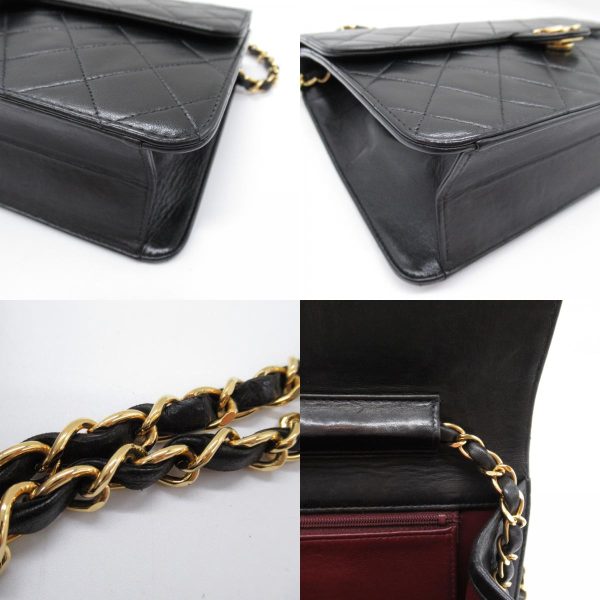 2101218056075 10c Chanel Matelasse Push Lock Shoulder Bag Black