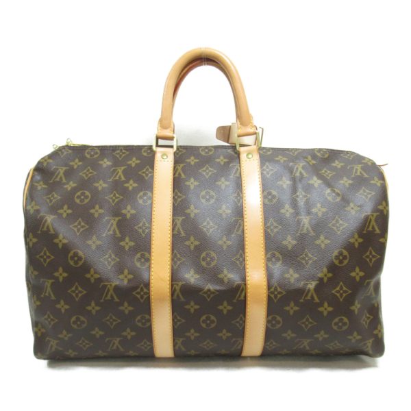 2101218056600 3 Louis Vuitton Keepall 45 Boston Bag Monogram Brown