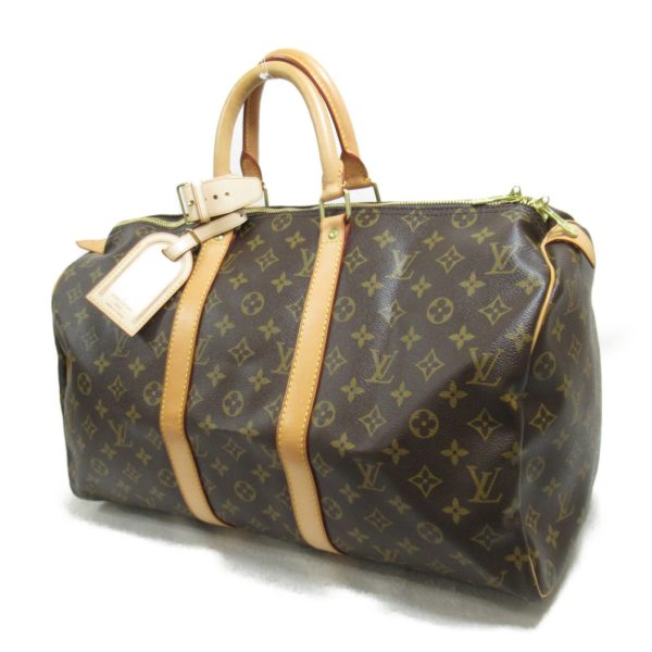 2101218056600 4 Louis Vuitton Keepall 45 Boston Bag Monogram Brown