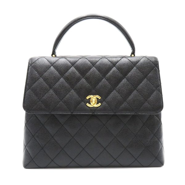 2101218057195 1 Chanel Matelasse Handbag Caviar Skin Black