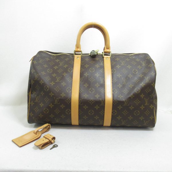 2101218058239 2 Louis Vuitton Keepall 45 Boston Bag Canvas Brown