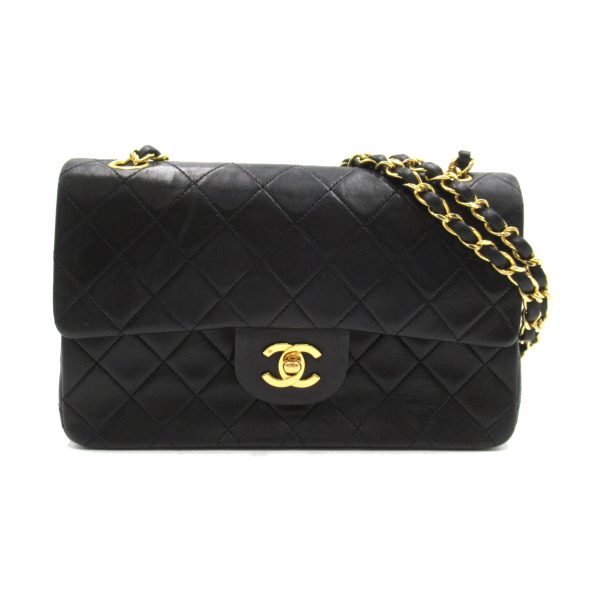 2101218058697 1 Chanel Matelasse Double Flap Chain Bag Black