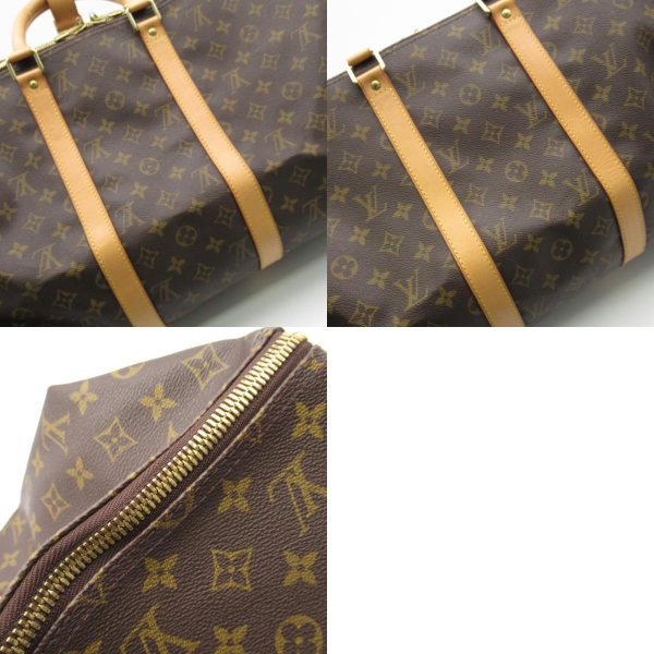 2101218059007 13c Louis Vuitton Keepall 50 Boston Bag Monogram Brown