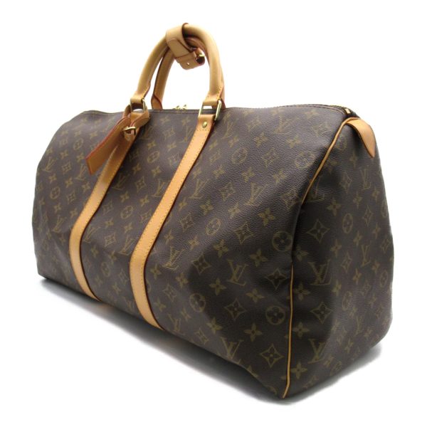 2101218059007 2 Louis Vuitton Keepall 50 Boston Bag Monogram Brown