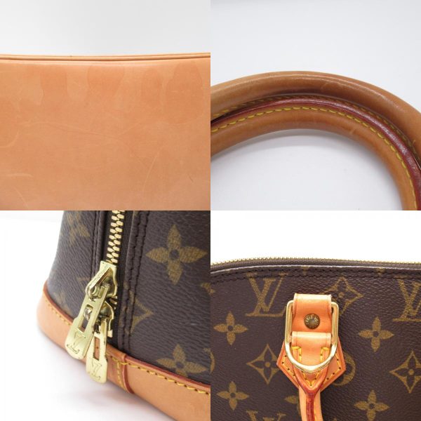 2101218059809 10c Louis Vuitton Alma Handbag Canvas Monogram Brown