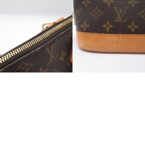 2101218059809 16c Louis Vuitton Alma Handbag Canvas Monogram Brown