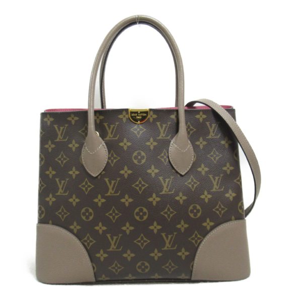 2101218059892 2 Louis Vuitton Flandrine Tote Bag Canvas Brown Gray