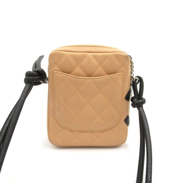 2101218059939 2 Chanel Cambon Line Pochette Bag Beige Black