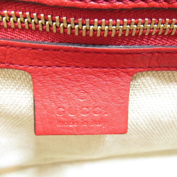 2101218060027 10 Gucci Soho Chain Shoulder Bag Leather Red