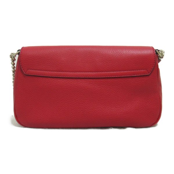 2101218060027 3 Gucci Soho Chain Shoulder Bag Leather Red