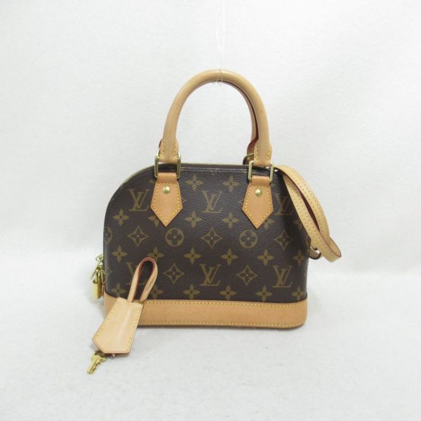 2101218060034 2 Louis Vuitton Alma BB 2way Shoulder Bag Brown