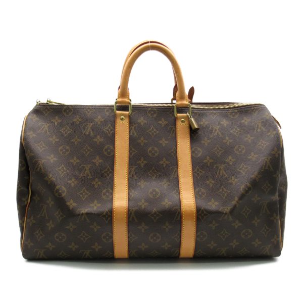 2101218060072 3 Louis Vuitton Keepall 45 Boston Bag Monogram Brown