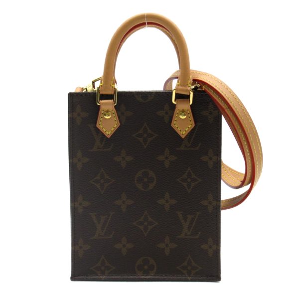 2101218060201 1 Louis Vuitton Petite Sac Plat Shoulder Bag Brown