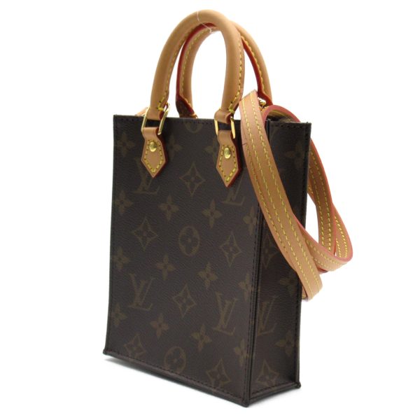 2101218060201 2 Louis Vuitton Petite Sac Plat Shoulder Bag Brown