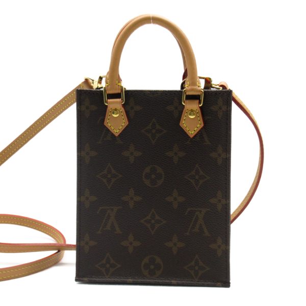 2101218060201 3 Louis Vuitton Petite Sac Plat Shoulder Bag Brown