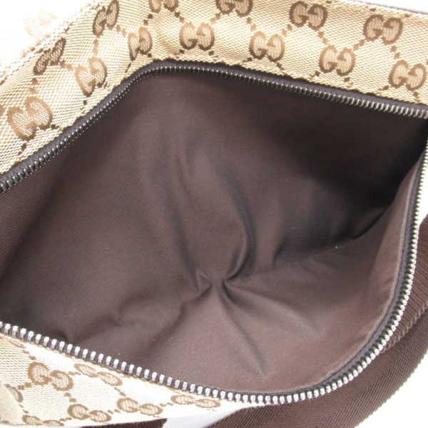 2101218060591 2 Gucci Waist Bag GG Canvas BeigeDark Brown