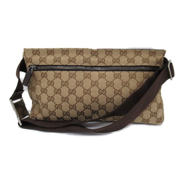 2101218060591 6 Gucci Waist Bag GG Canvas BeigeDark Brown