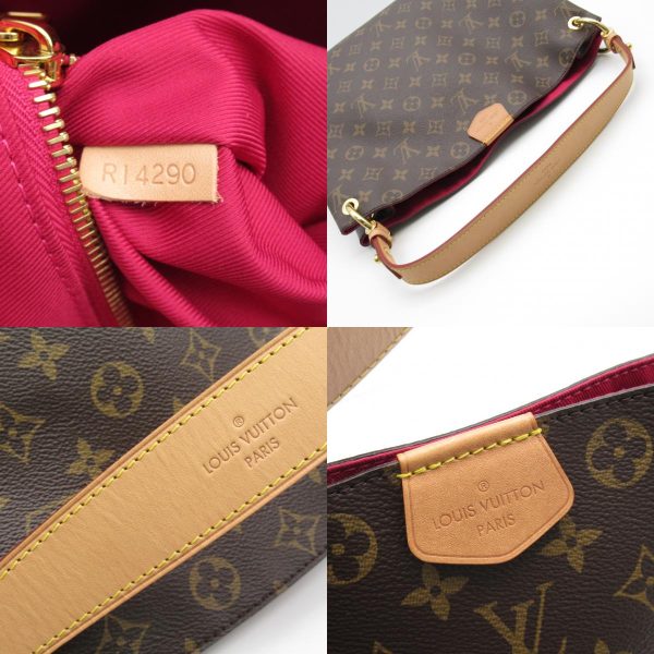 2101218060652 9c Louis Vuitton Graceful PM Shoulder Brown Pivoine