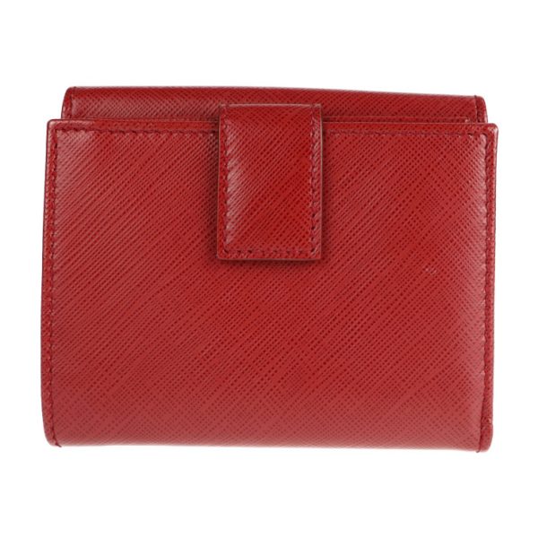 2102033002016 3 Salvatore Ferragamo Vara Ribbon Leather Bifold Wallet Red