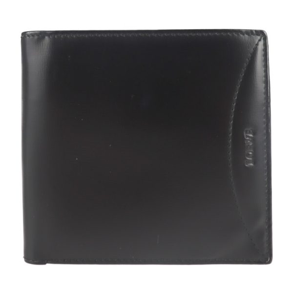 2102063002041 1 Loewe Calf Leather Bifold Wallet Black