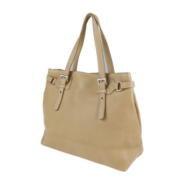 2102093007090 2 Prada Leather Tote Bag Beige