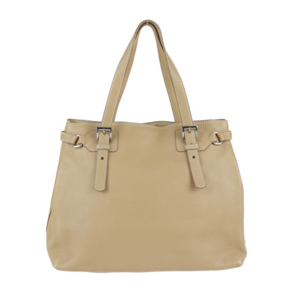 2102093007090 3 Prada Leather Tote Bag Beige